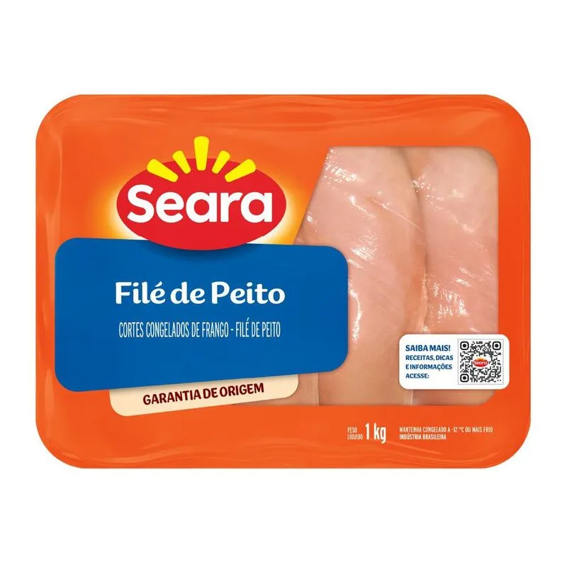  Filé de peito bandeja Seara 1kg